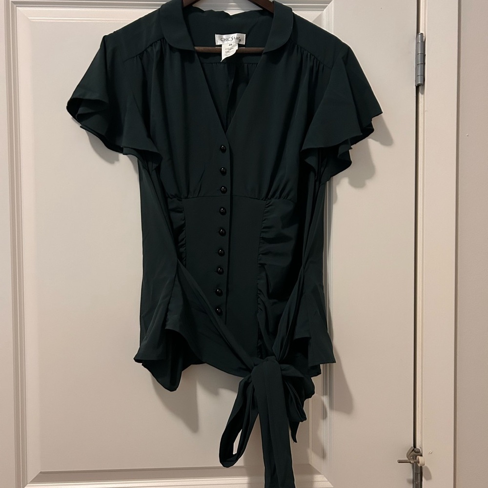 Chic Star Deep Green Blouse